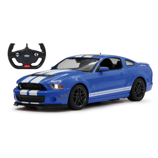 Rastar Rc Ford Shelby Gt500 27 Mhz 1:14 blauw blauw