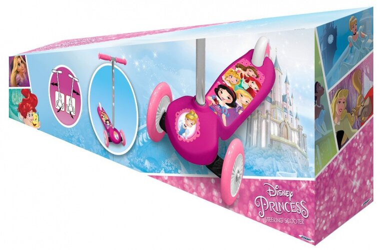 Disney Princess 3-Wiel Kinderstep Voetrem Meisjes Roze