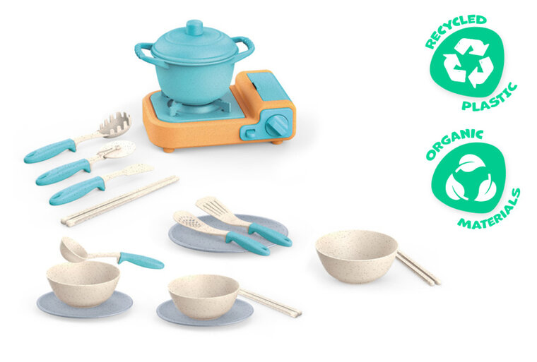 Kitchen Toys Speelgoedfornuis Met Keuken​​​​​​​accessoires 21-Delig multicolor multicolor