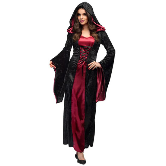 Boland Vampire Mistress Kostuum Dames Maat 40/42 zwart/rood zwart/rood