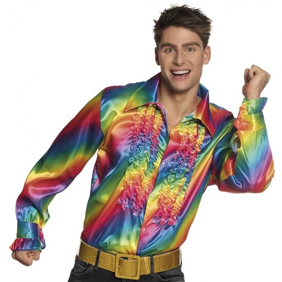 Boland St. Party Shirt Regenboog Maat Xl multicolor multicolor