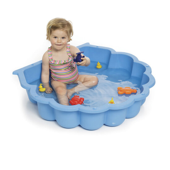 Paradiso Toys Zandbak Schelp 87 X 78 X 18 Cm Blauw Met Hoes