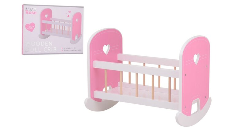 Baby Rose houten schommelbed