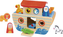 Tooky Toy Noah&#039;s Ark Houten Vormenboot 24 Maanden 18-Delig