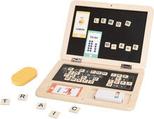 Tooky Toy Educatief Houten Speelgoed Laptop 58-Delig