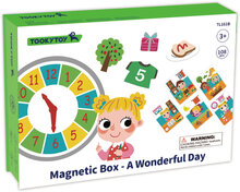 Tooky Toy A Wonderful Day Educatief Houten Magneetbord 108-Delig multicolor multicolor