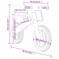 Loopfiets voor kinderen grijs met print