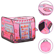 Kinderspeeltent met 250 ballen 70x112x70 cm roze