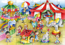 Rebo Productions Beach &amp; Circus Legpuzzel Junior 24/48 Stukjes